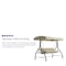 Flash Furniture Tan 3-Seater Convertible Canopy Patio Swing/Bed TLH-007-TAN-GG - alternate 2